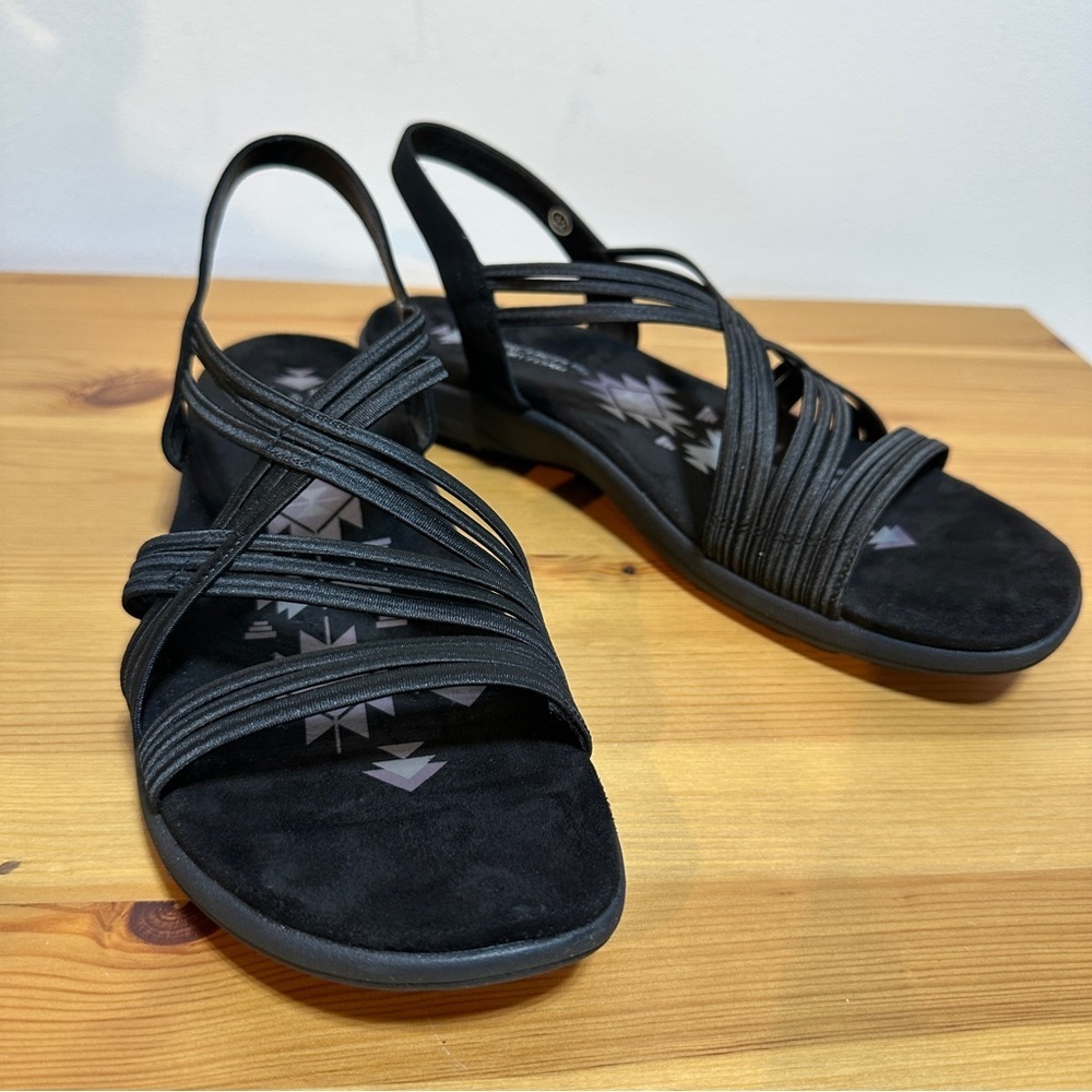 Skechers Reggae Slim Stretch Sandals Memory Foam Comfort Size 12 NWT